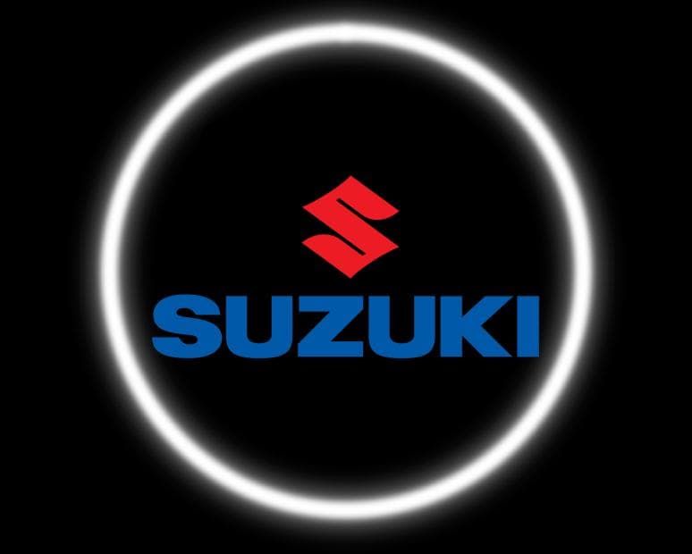 Kit Logo Luci led proiettore Suzuki cortesia batteria sensore magnete Universale - 4