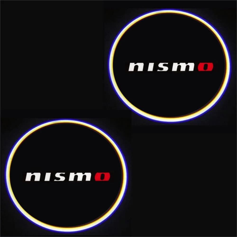 KIT LUCI LED LOGO PROIETTORE NISMO PORTIERA BATTERIA CON SENSORE MAGNETE TUNING - 4
