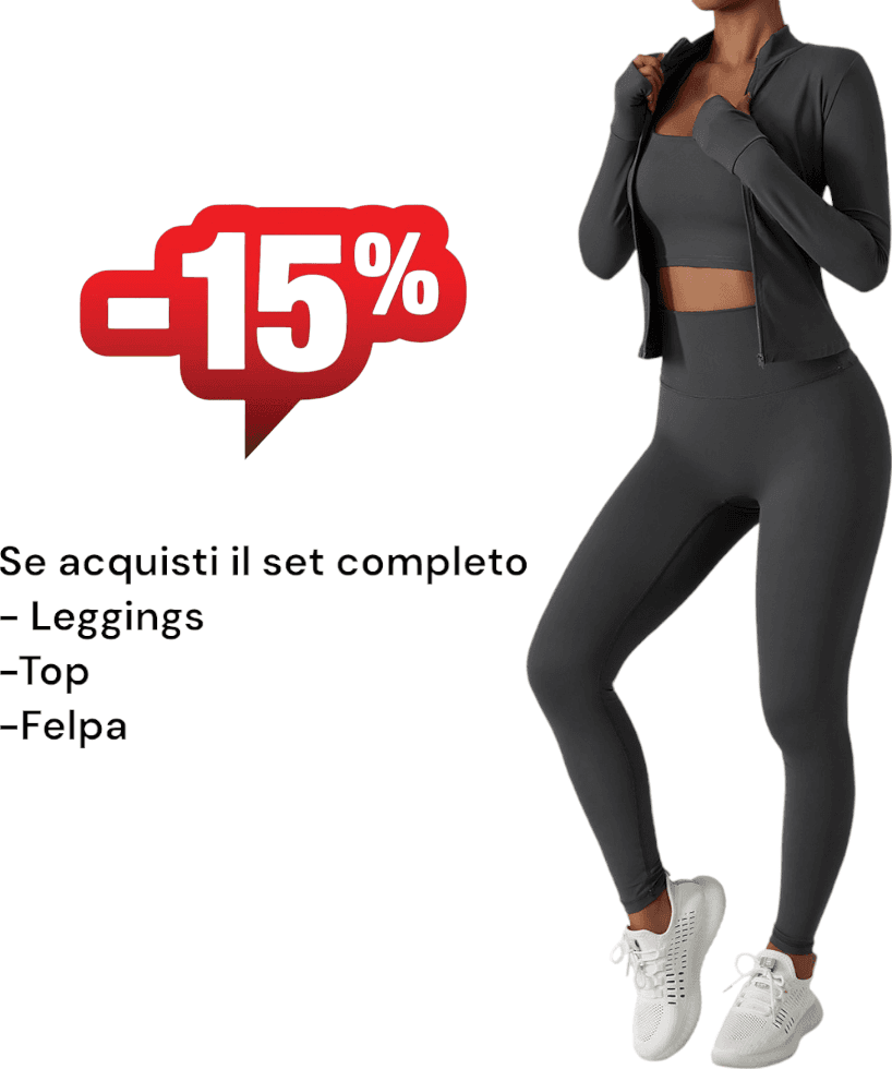 Sei G panta leggings grigio elasticizzato fitnes SEIGS001 in Leggings Prodotti di Classe - Nocera Superiore, commercioVirtuoso.it