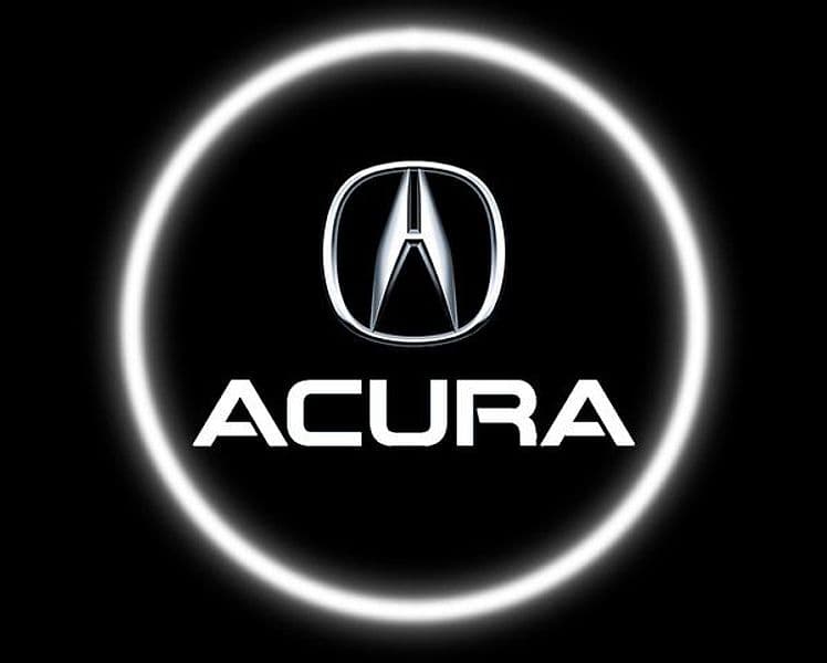 KIT LUCI LED SOTTOPORTA ACURA LOGO PROIETTORE CORTESIA LUCI TUNING AUTO UNIVERSALI