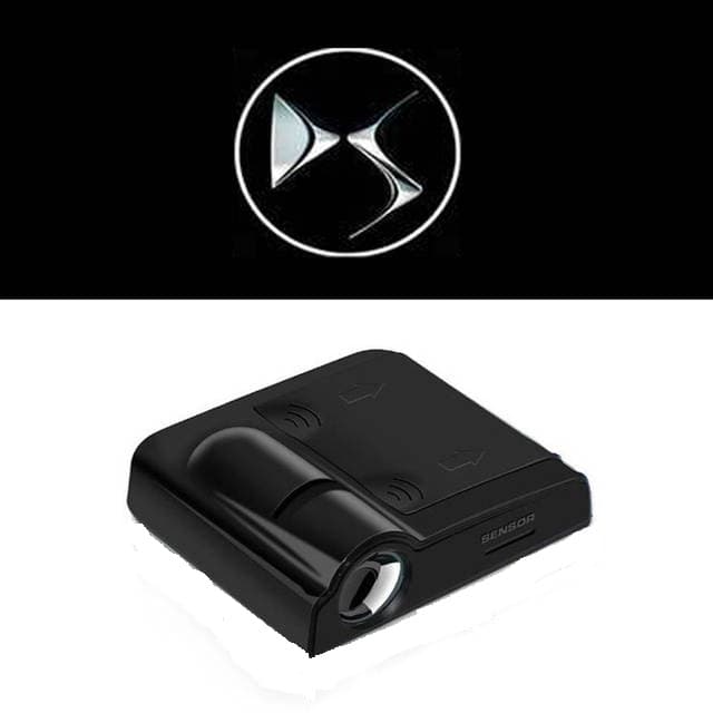 KIT LOGO LUCI LED PROIETTORE BATTERIA DS UNIVERSALI SOTTOPORTA - 3