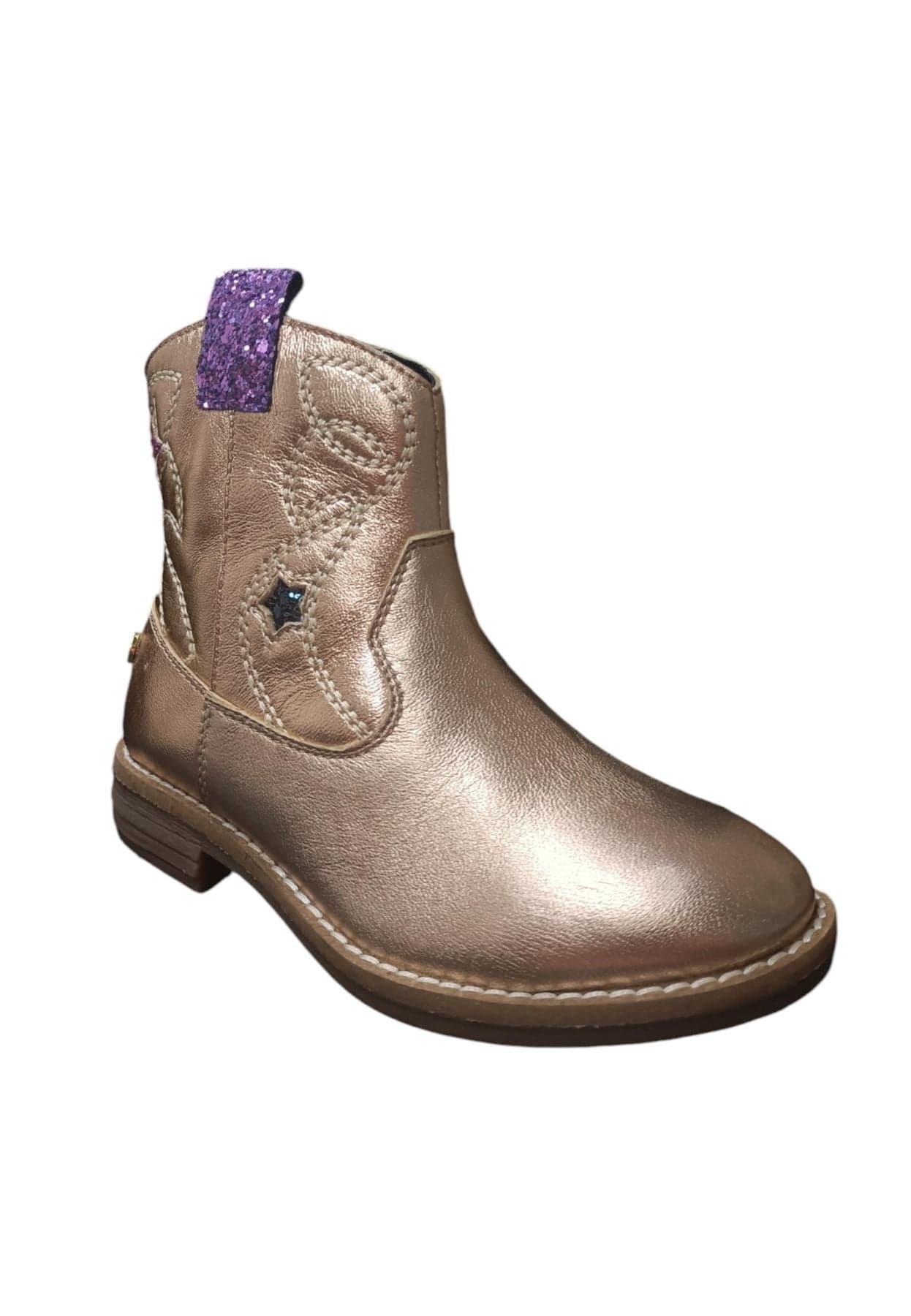 Stivaletto Bambine Gioseppo ELEK Platino con Zip - Scarpe Pelle Laminata in Ballerine Scarpetteria Gica - Trani, commercioVirtuoso.it