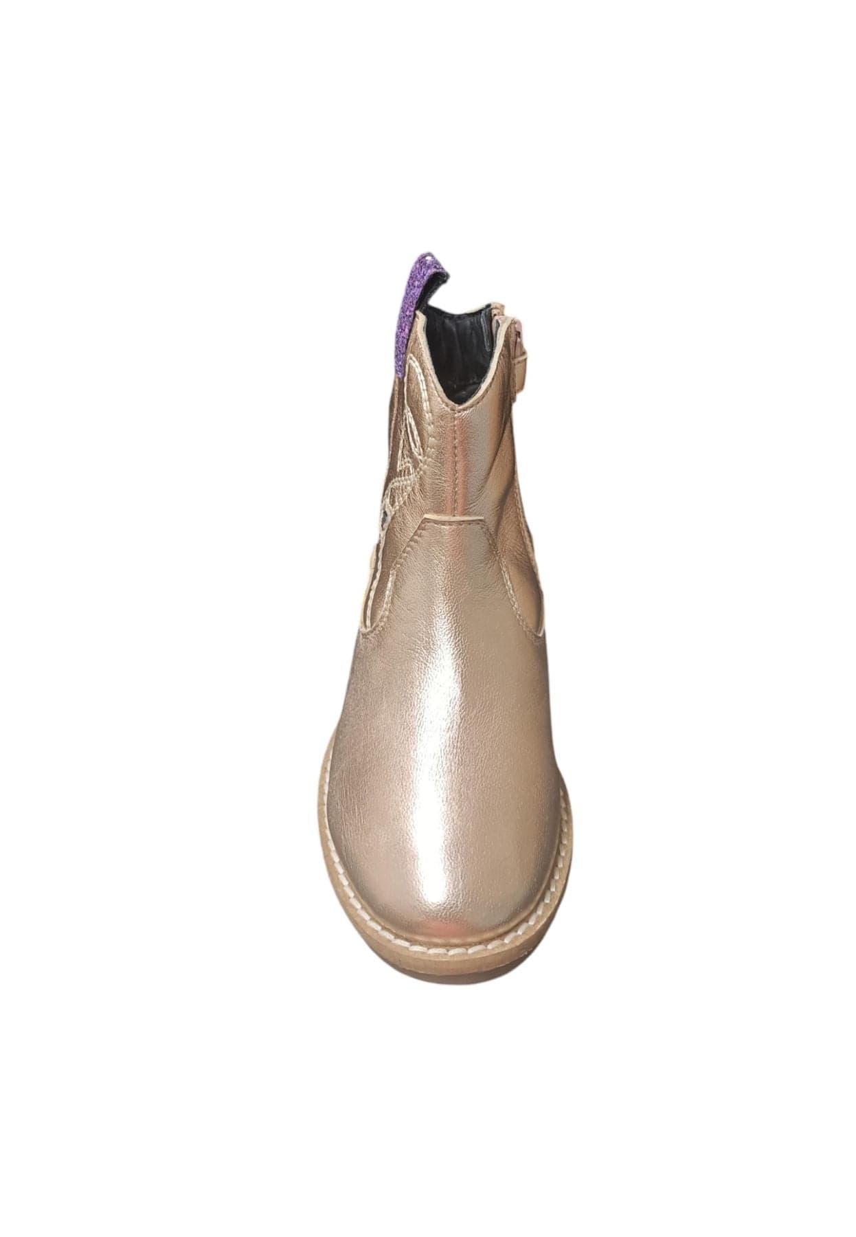 Stivaletto Bambine Gioseppo ELEK Platino con Zip - Scarpe Pelle Laminata in Ballerine Scarpetteria Gica - Trani, commercioVirtuoso.it