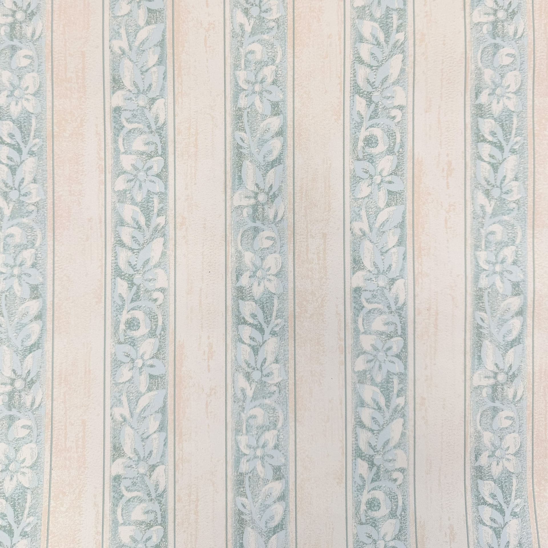 SUPER STOCK €0,56 al mq  - Rotolo da 5,2mq (10x0,52mt) di Carta da Parati vinilica Top Quality lavabile RIGHE E FIORI - Eternal Parquet