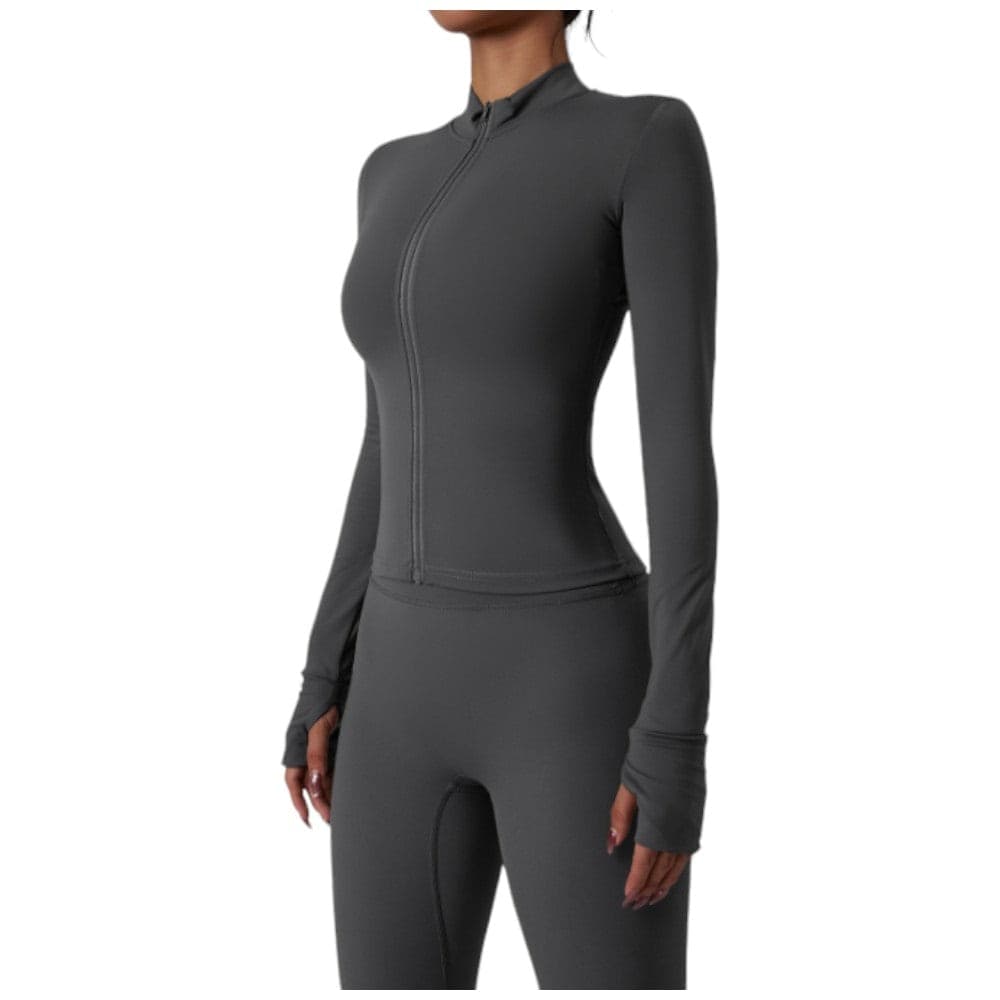 Sei G felpa grigia con zip traspirante fitness palestra SEIGS003 Felpe SEI G