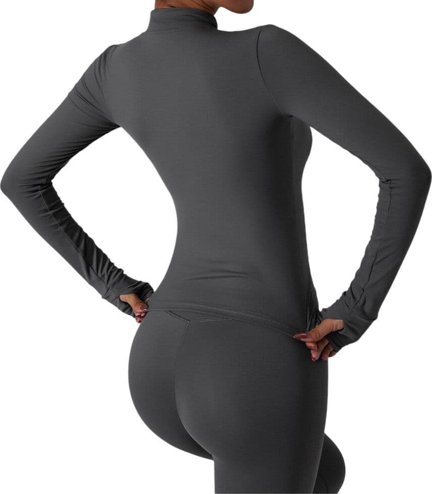 Sei G felpa grigia con zip traspirante fitness palestra SEIGS003 Felpe SEI G
