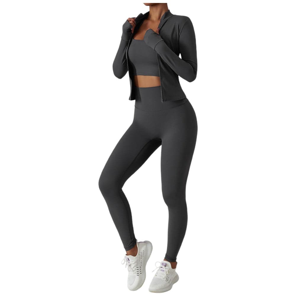 Sei G felpa grigia con zip traspirante fitness palestra SEIGS003 Felpe SEI G