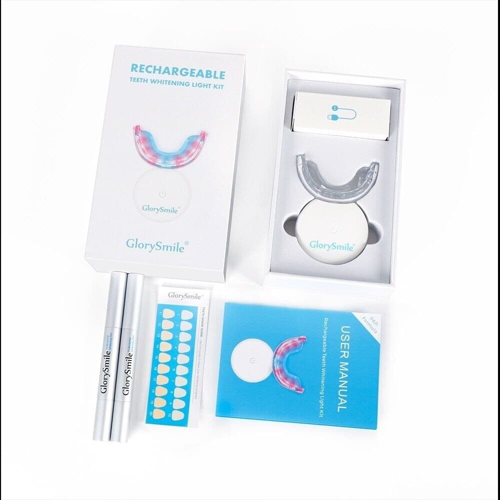 KIT GEL SBIANCANTE DENTI LUCE LED RIMOZIONE MACCHIE CURA ODONTOIATRICA AVANZATA - 11