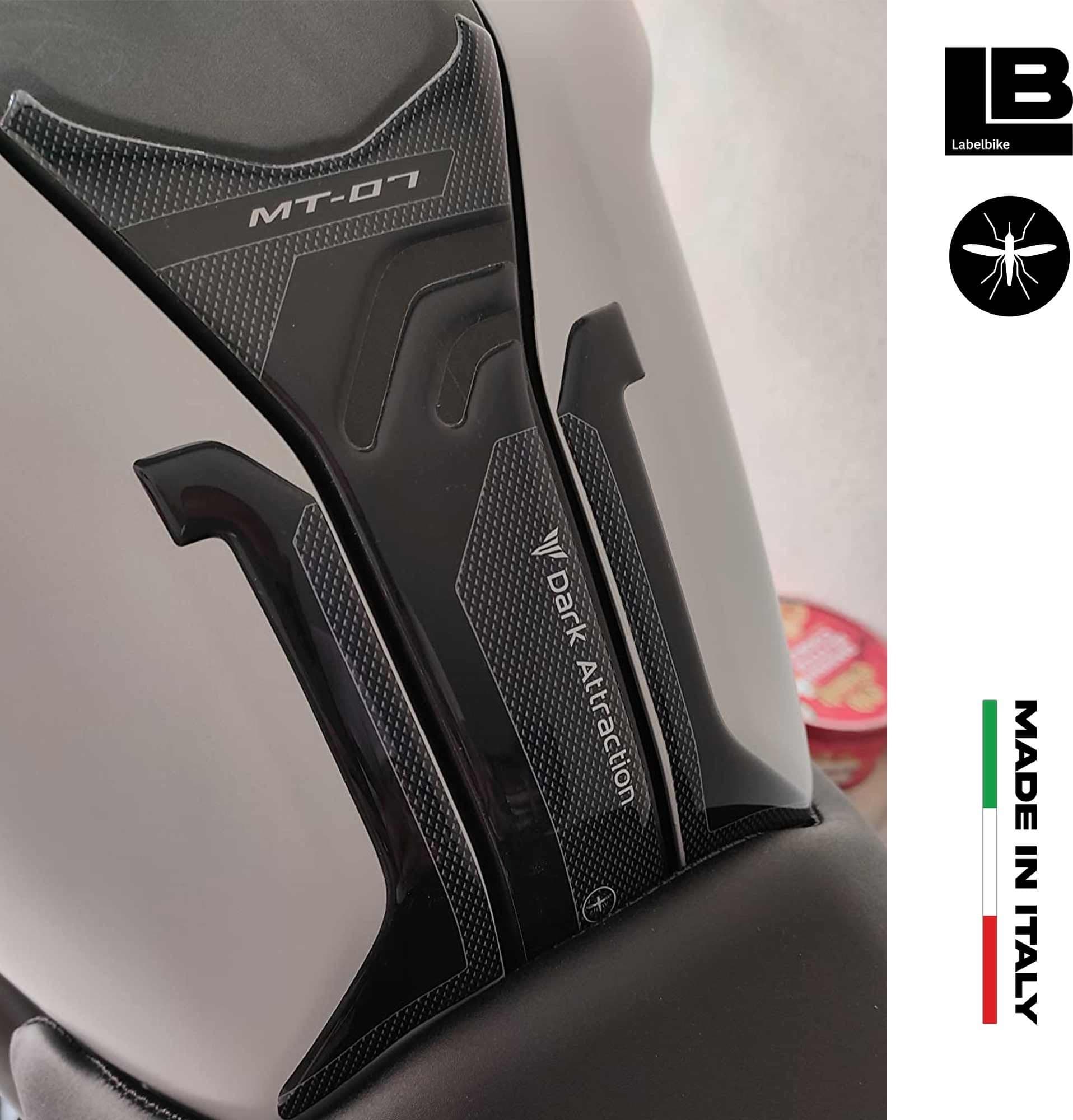 ADESIVO SERBATOIO in RESINA gel 3D compatibile per MOTO YAMAHA MT-07 2018-2020 - 5