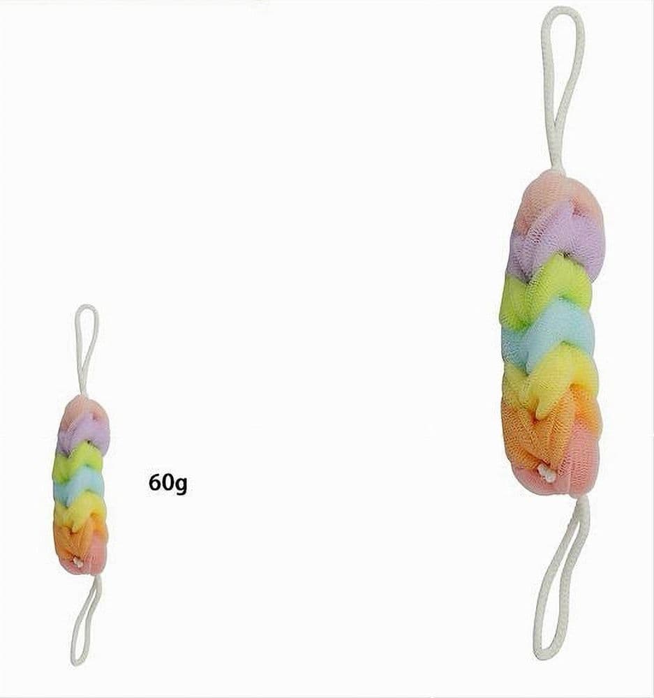 FASCIA SPUGNA RETE ESFOLIANTE BAGNO DOCCIA LAVASCHIENA A TRECCIA SCRUBBER 79306 - 2