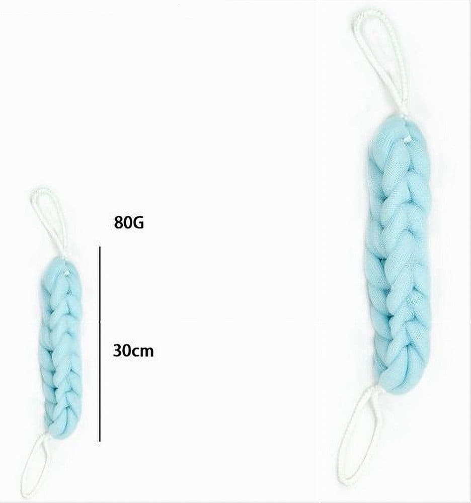 LAVASCHIENA SPUGNA RETE ESFOLIANTE BAGNO DOCCIA A TRECCIA SCRUBBER 79592 AZZURRA - 2