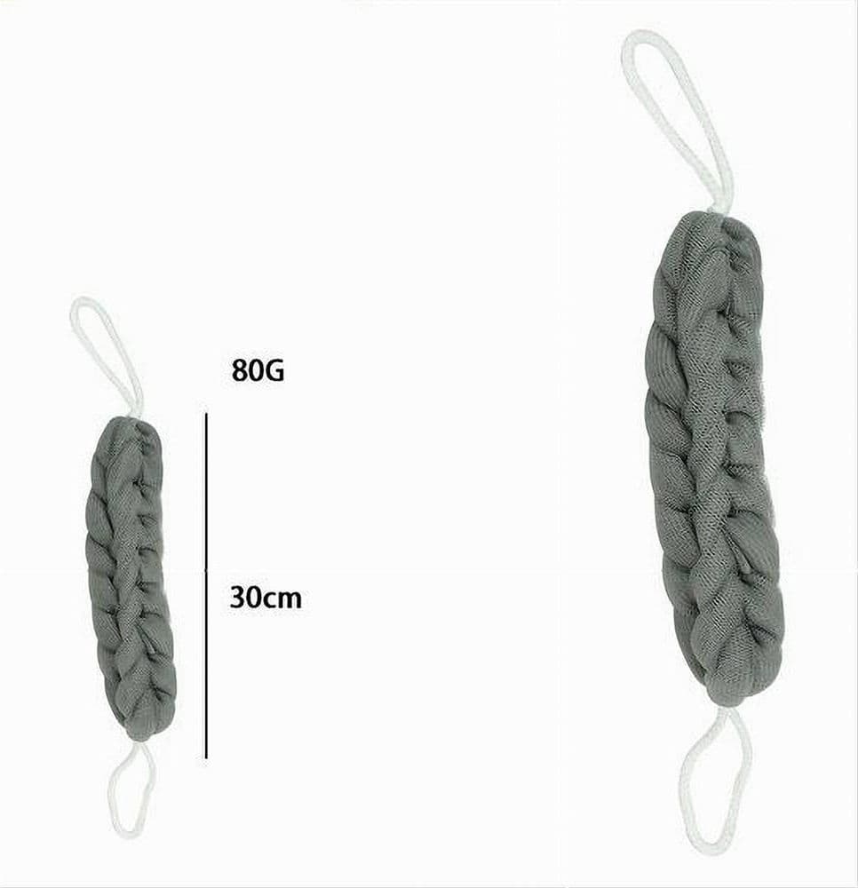 LAVASCHIENA SPUGNA RETE ESFOLIANTE BAGNO DOCCIA A TRECCIA SCRUBBER 79593 GRIGIA - 2