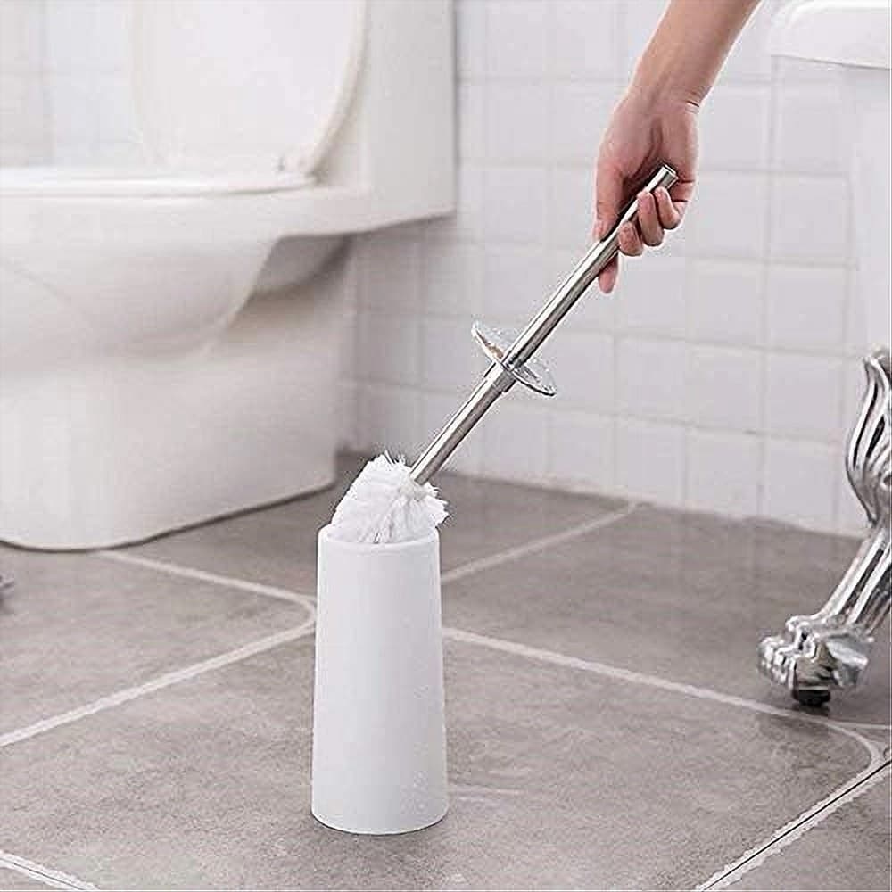 PORTASCOPINO DA TERRA BAGNO TOILETTE CON SCOPINO SPAZZOLA PER WC 2 COLORI 62305 - 6