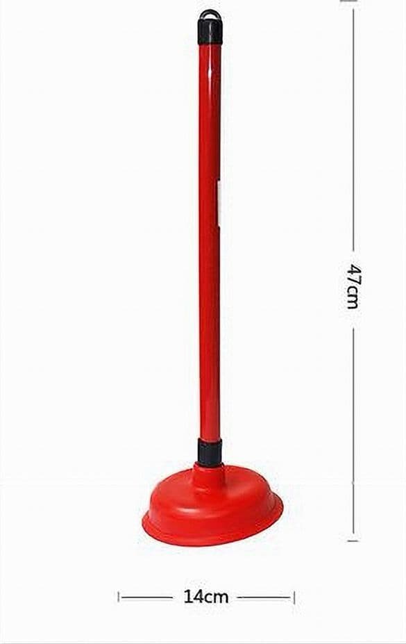 STURALAVANDINO IN GOMMA PLASTICA ROSSO SCARICO SBLOCCAGGIO PER WC LAVELLO 10118 - 2