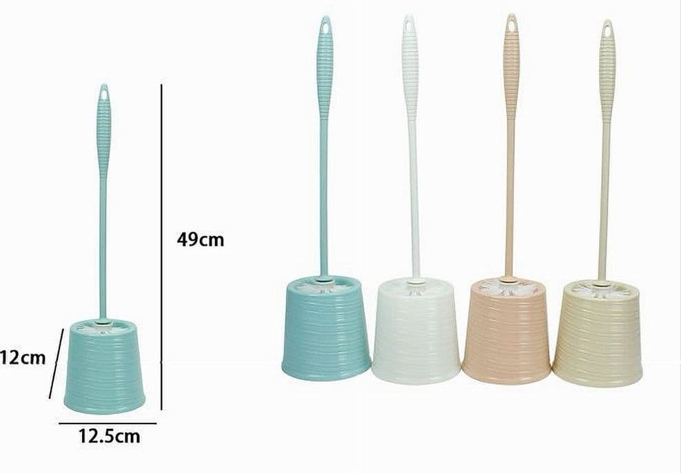 PORTASCOPINO ROTONDO COLORATO RIGATO PER BAGNO WC TOILETTE CON SCOPINO 79300 - 2