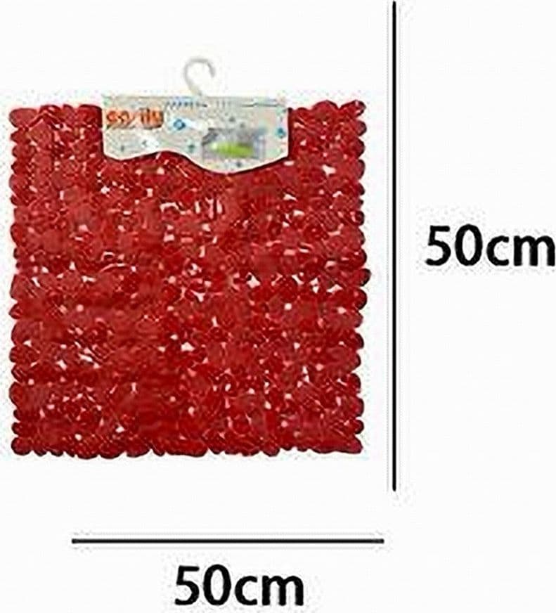 TAPPETO TAPPETINO PVC ANTISCIVOLO PER VASCA BAGNO DOCCIA QUADRATO 50X50 CM 59320 - 4