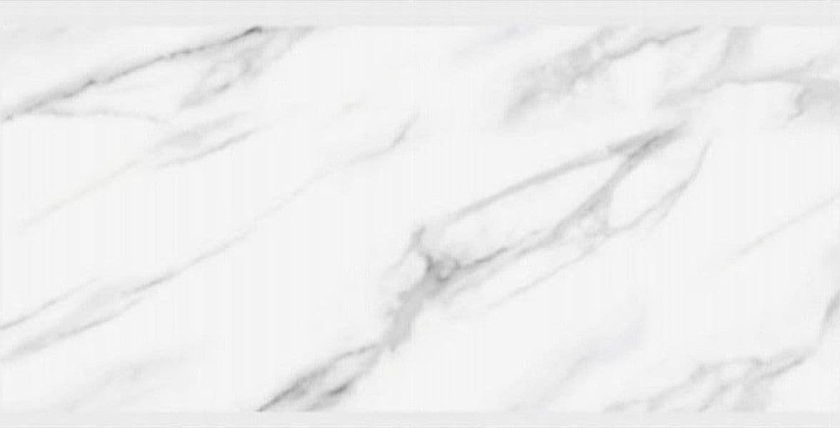 PANNELLO ADESIVO EFFETTO MARMO BIANCO CLASSICO PARETI PARASCHIZZI 300X60CM STANZA - 3
