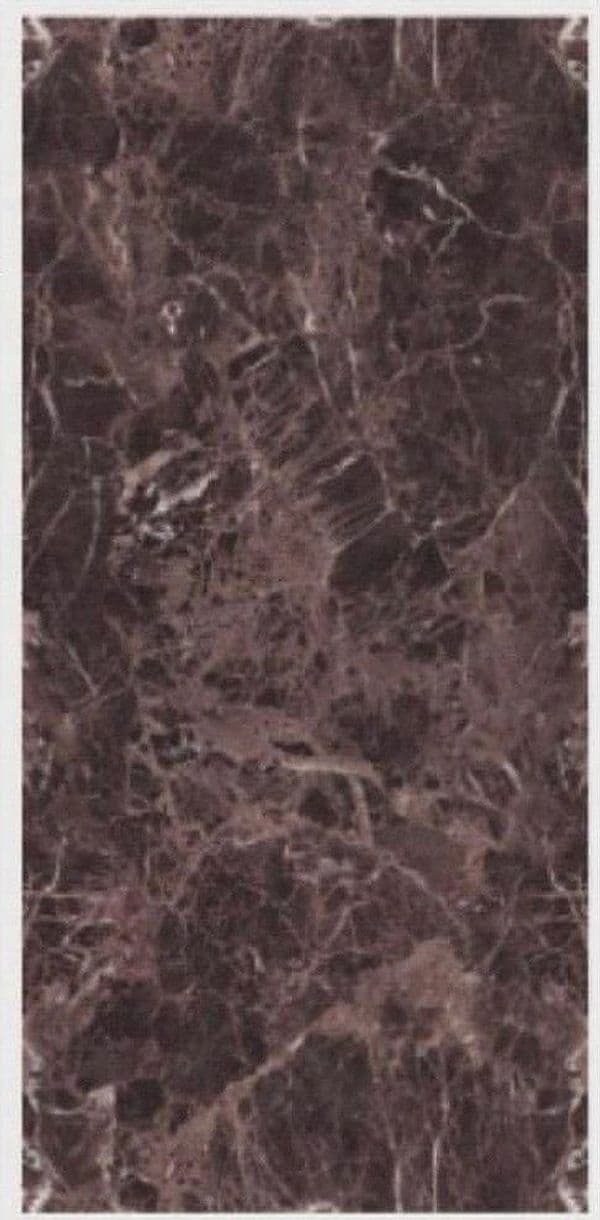 PANNELLO ADESIVO EFFETTO MARMO MARRONE MARMORIZZATO PARETI PARASCHIZZI 300X60 CM - 3