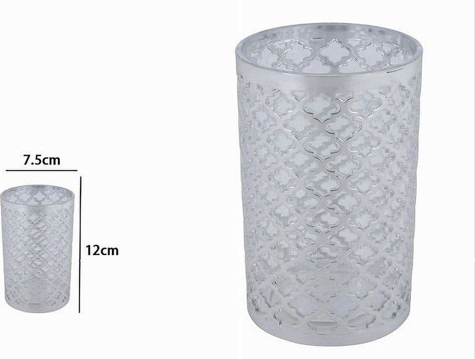 BICCHIERE PORTA SPAZZOLINI ACCESSORIO BAGNO ARGENTO STILE BAROCCO ARREDO 59107 - 3