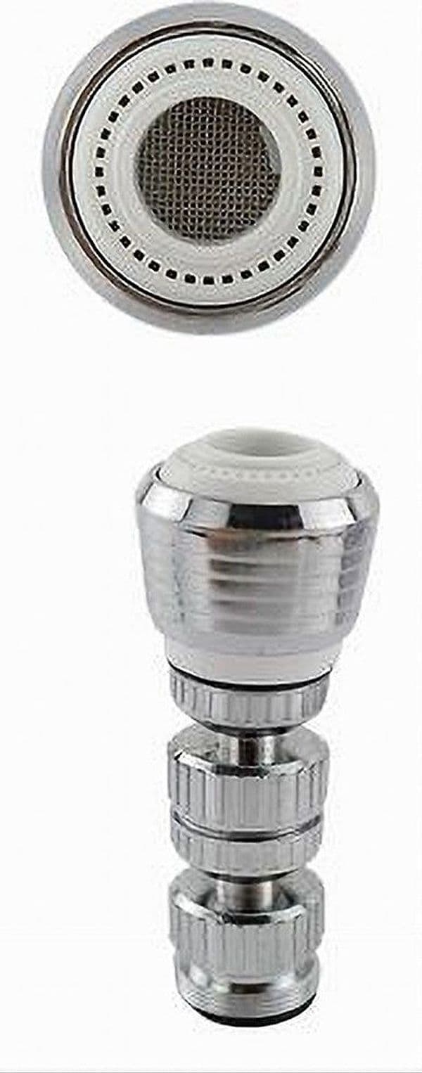 AERATORE ROMPIGETTO PER LAVELLO RUBINETTO DA CUCINA CROMATO FILTRO SNODATO 69261 - 3