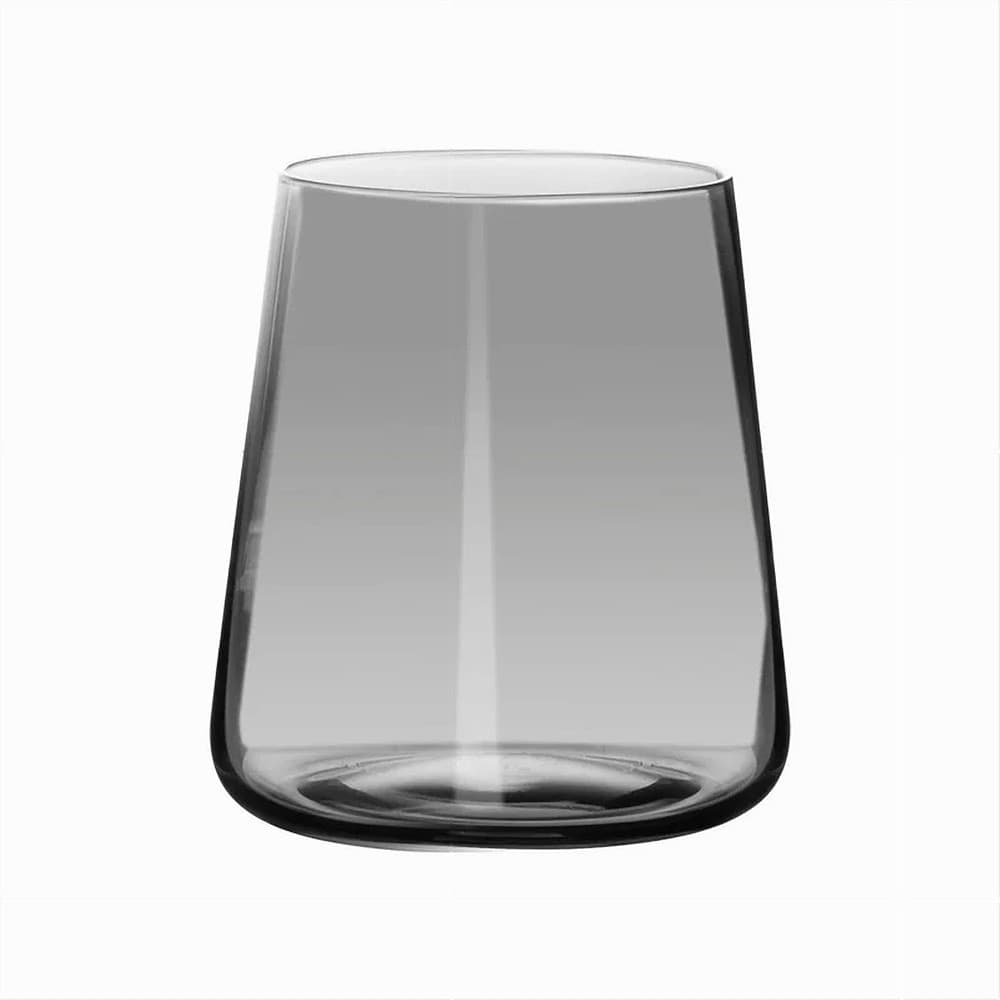 SET 6 PZ BICCHIERI 38CL ELEGANTI IN VETRO TRASPARENTE JOLANGE GRIGI VINO BEVANDE - 2