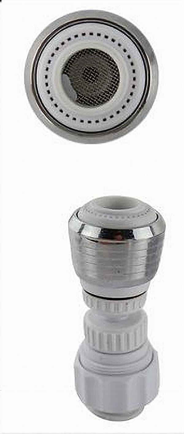 AERATORE ROMPIGETTO RUBINETTO LAVELLO CUCINA CROMATO FILTRO SNODATO BIANCO 69263 - 3
