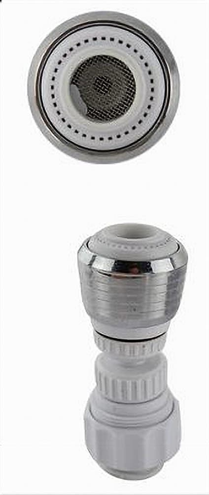 AERATORE ROMPIGETTO RUBINETTO LAVELLO CUCINA CROMATO FILTRO SNODATO BIANCO 69263 - 3