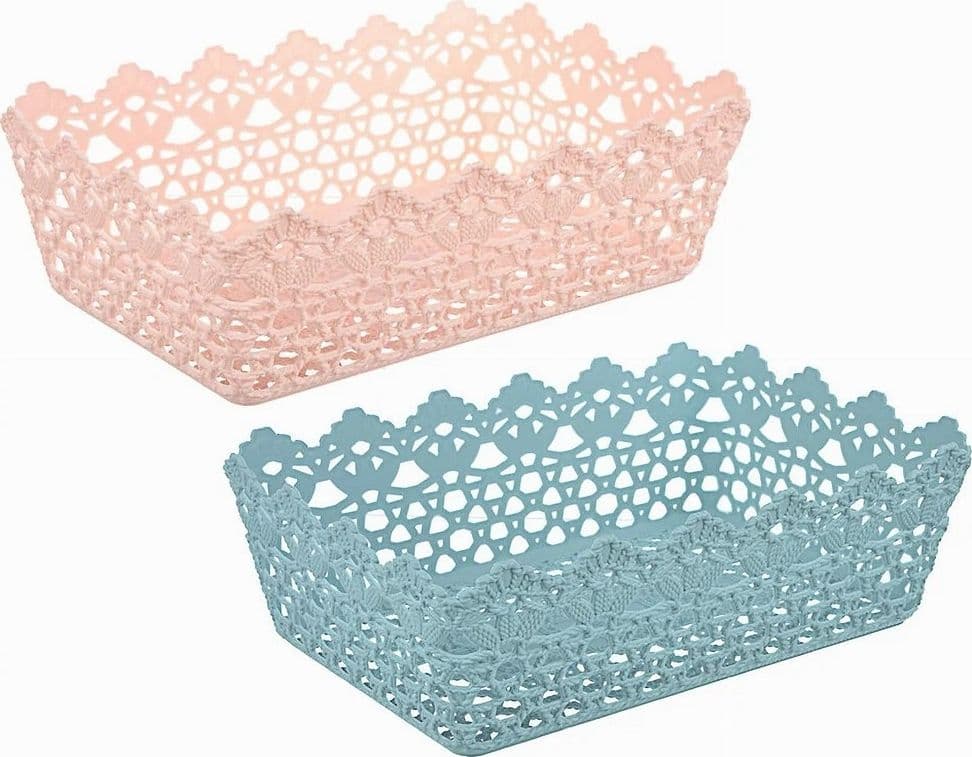 CESTINO PORTA TUTTO OGGETTI PLASTICA RETTANGOLARE 29.8X19.8X9.6CM MULTIUSO 79472 - 11