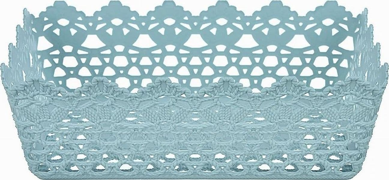 CESTINO PORTA TUTTO OGGETTI PLASTICA RETTANGOLARE 29.8X19.8X9.6CM MULTIUSO 79472 - 9