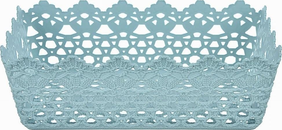 CESTINO PORTA TUTTO OGGETTI PLASTICA RETTANGOLARE 29.8X19.8X9.6CM MULTIUSO 79472 - 9