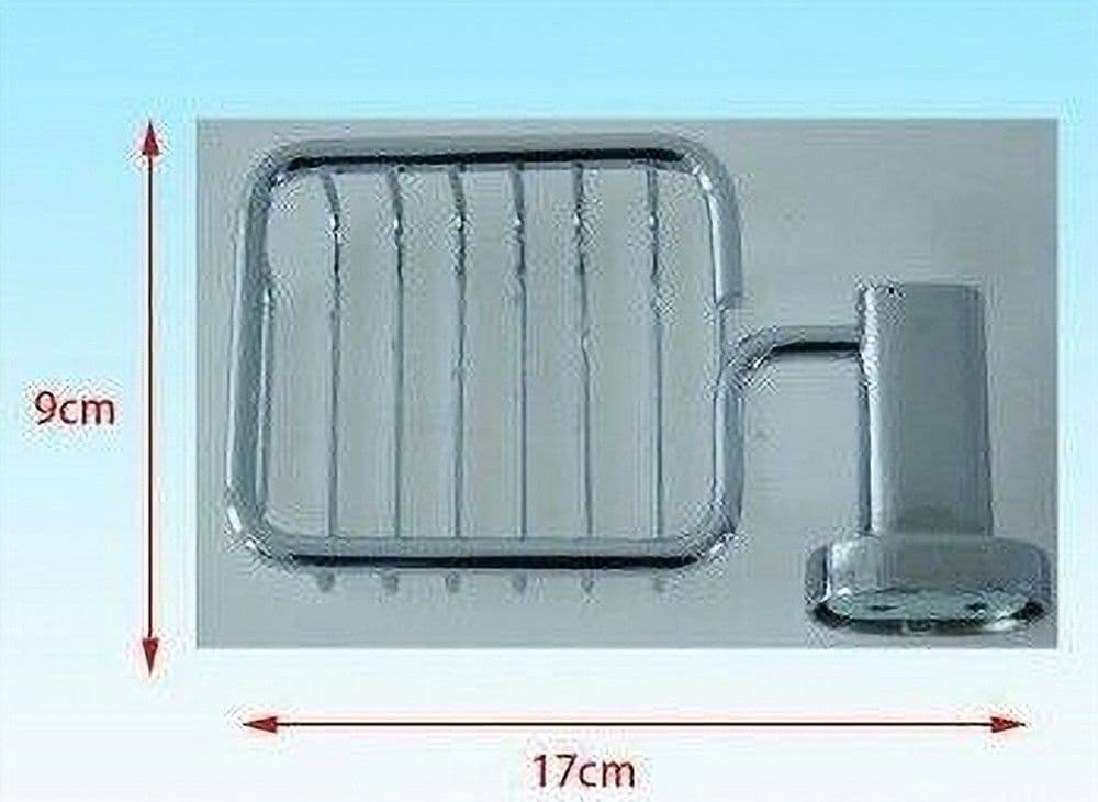 MENSOLA BAGNO DOCCIA PORTA SAPONE SAPONETTA RETTANGOLARE FISSAGGIO A MURO 52430A - 3