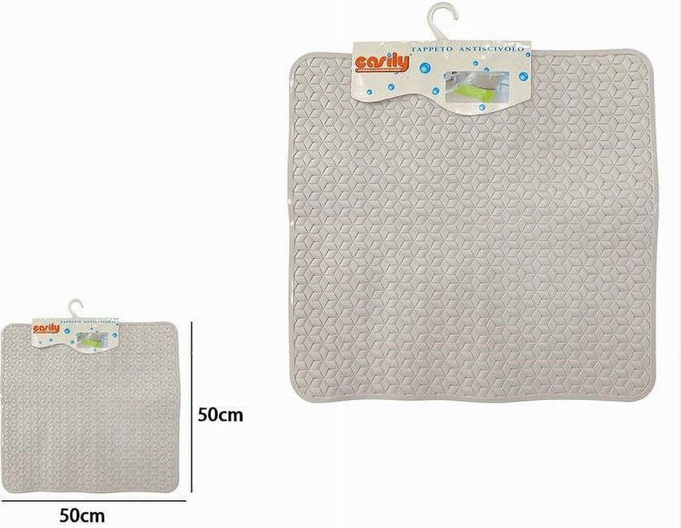 TAPPETO TAPPETINO IN PVC ANTISCIVOLO PER VASCA DA BAGNO DOCCIA 50 X 50 CM 59316 - 2