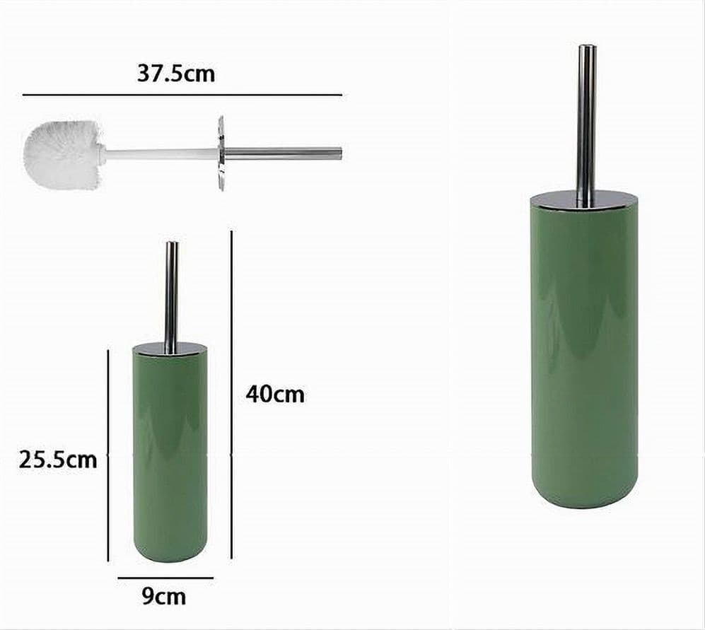 PORTASCOPINO PORTA SCOPINO CON SCOPETTINO WC BAGNO TOILETTE VERDE SILVER 79878 - 3