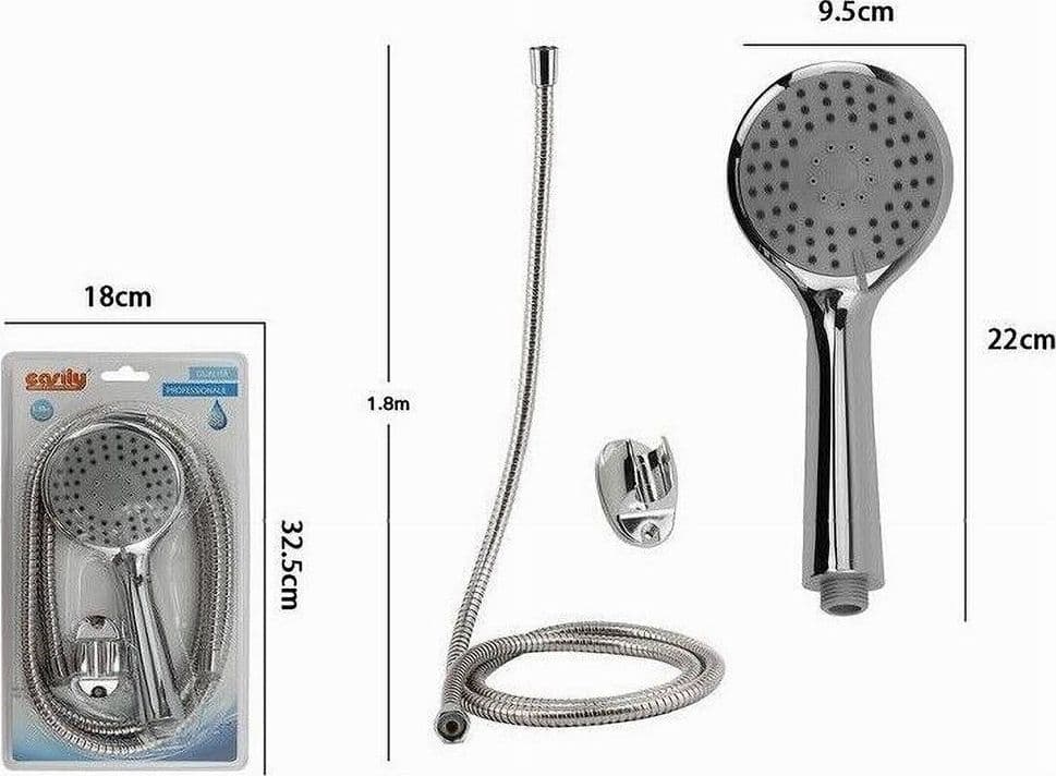 KIT DOCCETTA MULTIGETTO DOCCINO SOFFIONE DOCCIA BAGNO LACCIO 1,8 MT STAFFA 69350 - 2