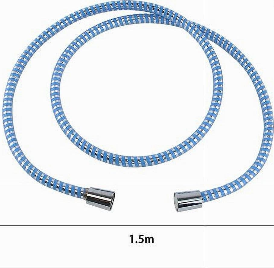 TUBO RICAMBIO LACCIO FLESSIBILE DOCCIA 1.5 MT LACCIO PVC RIVESTIMENTO BLU 87296 - 2
