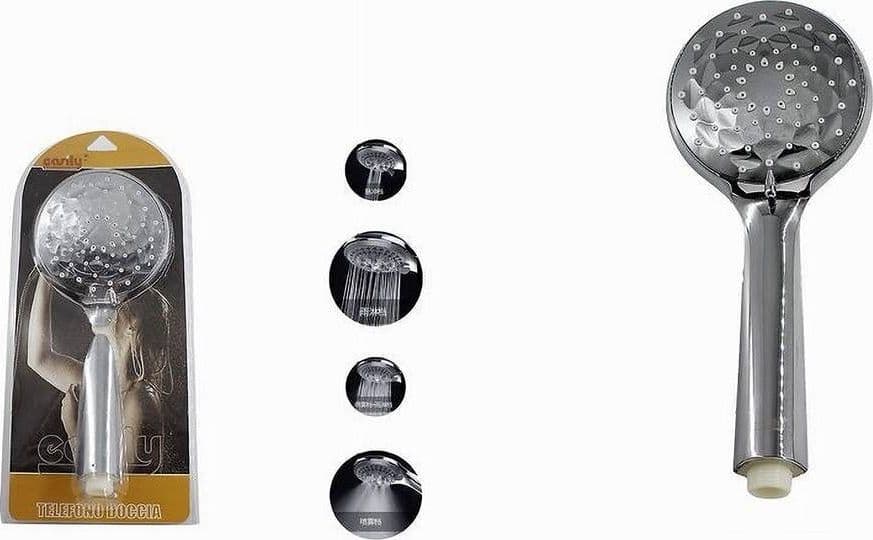DOCCETTA A TELEFONO DOCCIA SOFFIONE BAGNO TONDO INCISO 12X27 CM MULTIGETTO 52278 - 2