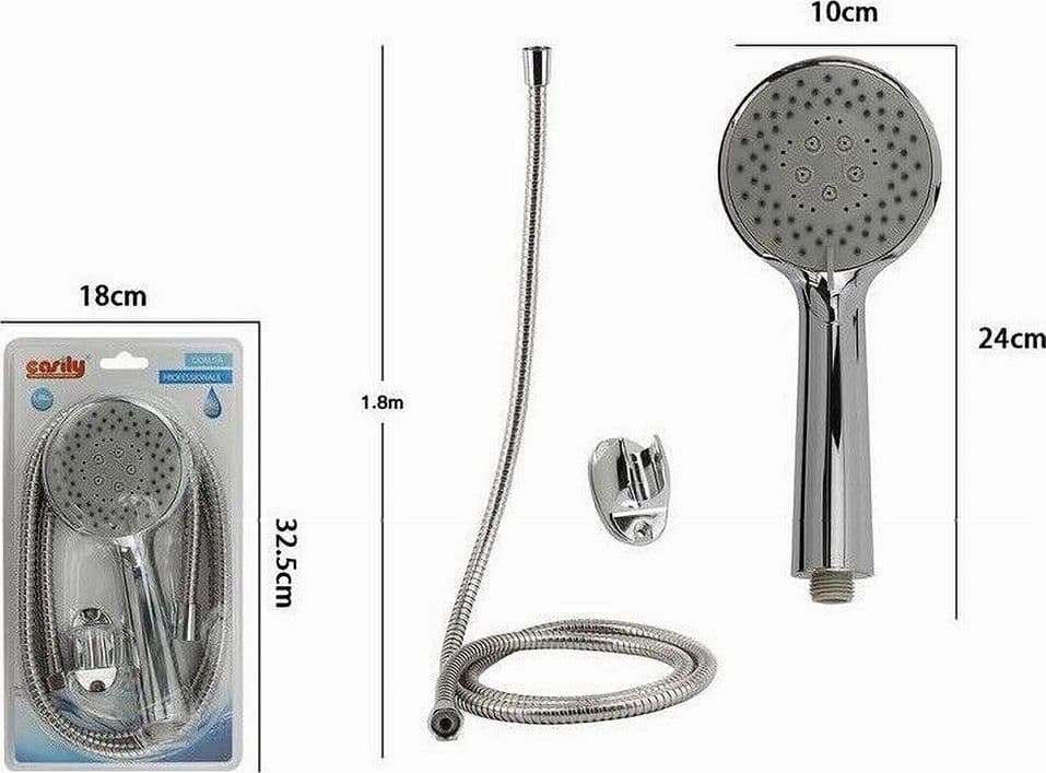 KIT DOCCETTA DOCCINO MULTIGETTO SOFFIONE DOCCIA LACCIO 1,8MT STAFFA BAGNO 69324 - 2