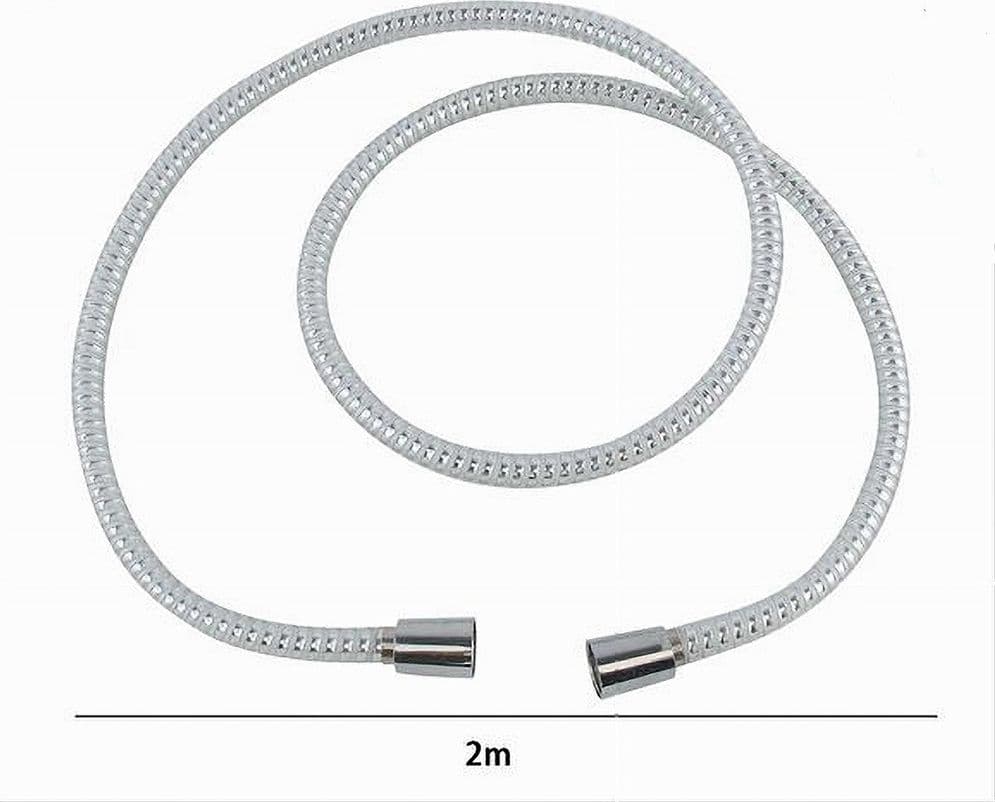 LACCIO TUBO FLESSIBILE DOCCIA BIFLEX CROMO BIANCO UNIVERSALE LUNGHEZZA 2MT 87304 - 2