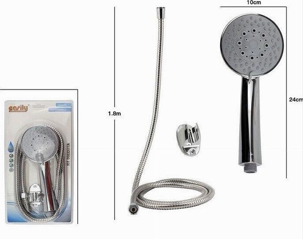 KIT DOCCETTA MULTIGETTO DOCCINO SOFFIONE DOCCIA LACCIO 1,8MT STAFFA BAGNO 69053 - 2