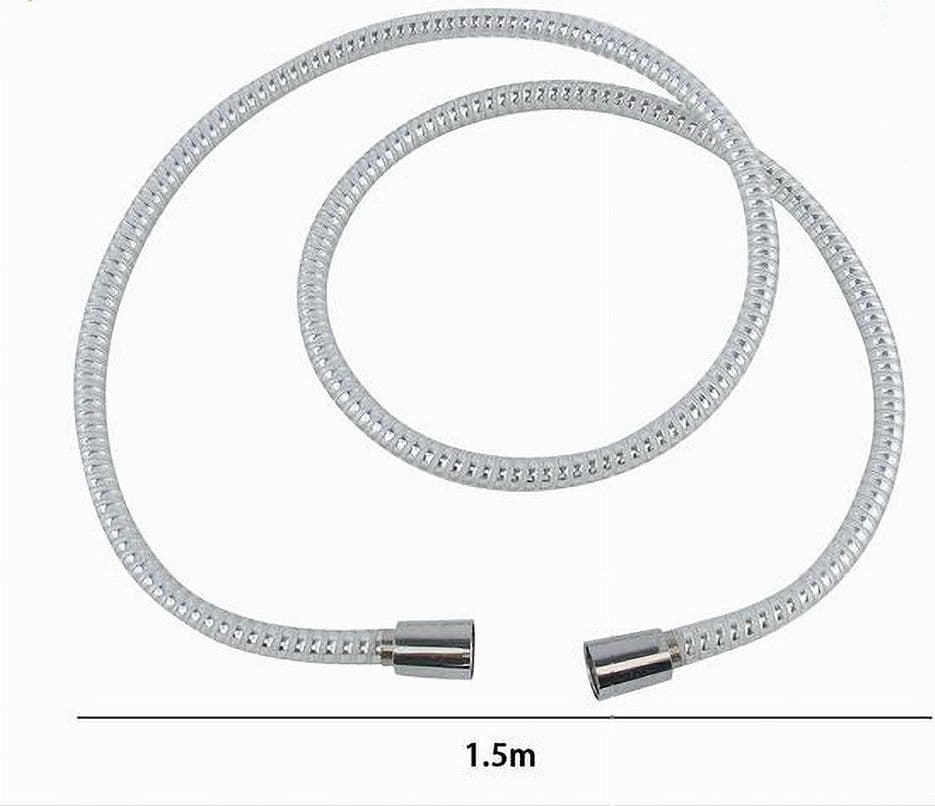 LACCIO TUBO FLESSIBILE DOCCIA BIFLEX CROMO BIANCO UNIVERSALE LUNGO 1.5 MT 87302 - 2