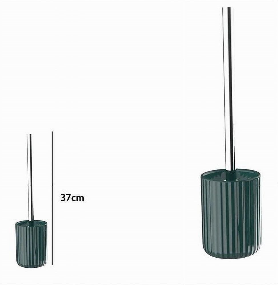 PORTASCOPINO ARREDO DA BAGNO WC TOILETTE VERDE RIGATO CON SCOPINO COMPLETO 69955 - 2