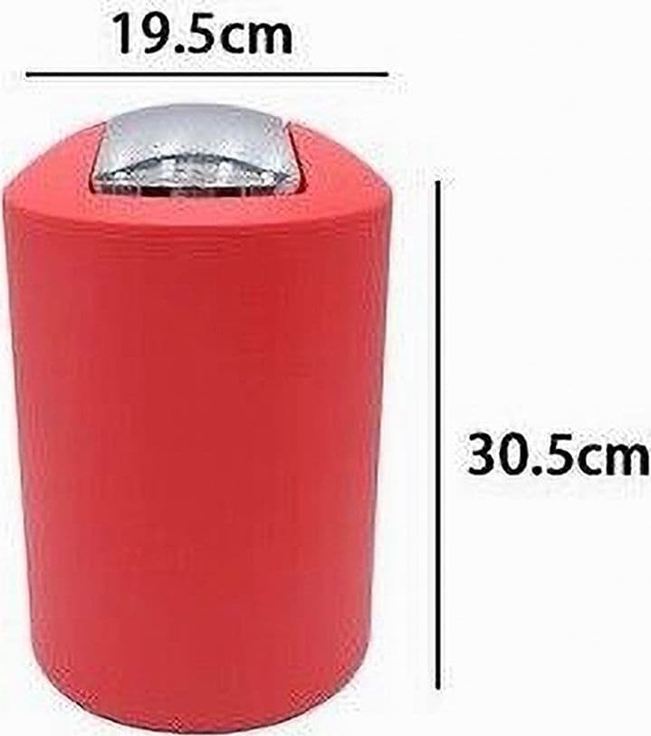PATTUMIERA CESTINO SECCHIO RIFIUTI GETTACARTE ACCESSORIO DA BAGNO ROSSO 69946 - 3