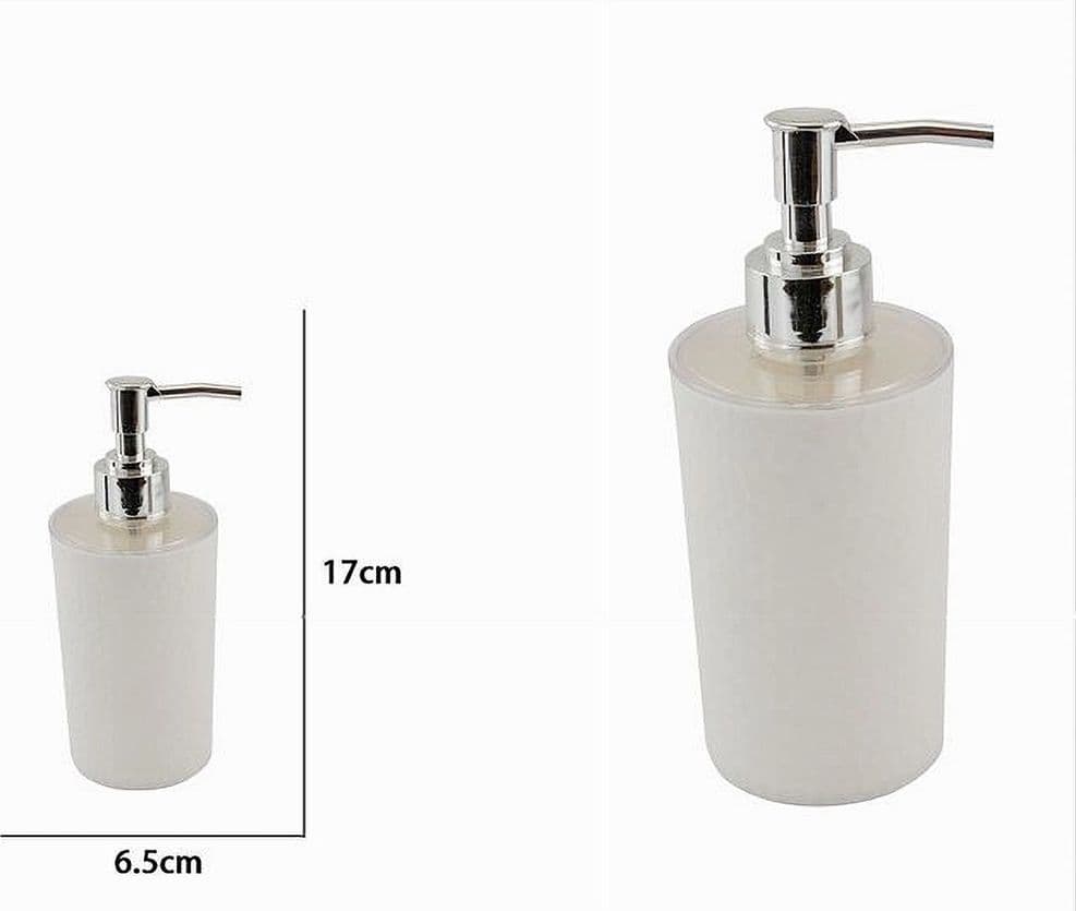 DISPENSER SAPONE LIQUIDO LAVANDINO BIANCO LAVORATO ACCESSORIO ARREDO BAGNO 10434 - 3