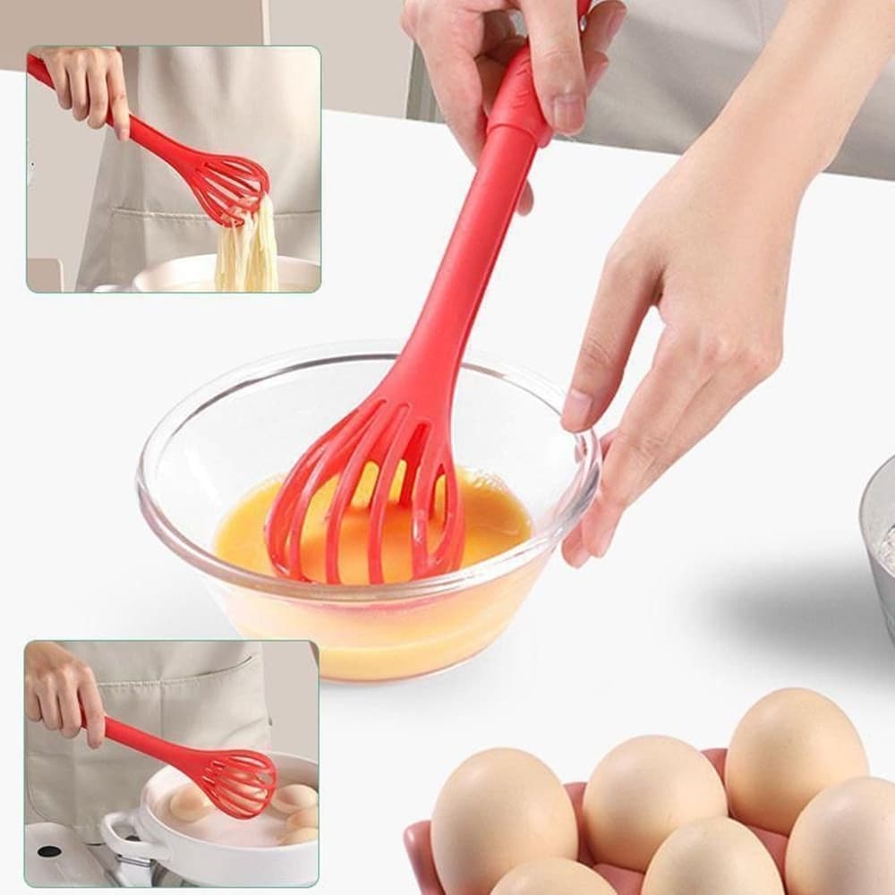 FRUSTA PINZA MULTIFUNZIONE MONTA MESCOLA SBATTE UTENSILE PER CUCINA ERGONOMICO CON CLIP - 5