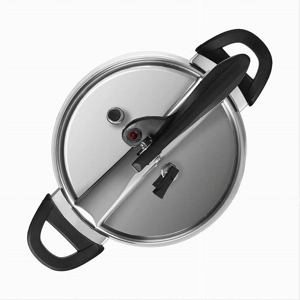 PENTOLA A PRESSIONE IN ACCIAIO INOX CAPACITÀ 8LT DIAMETRO 22CM MANICO ERGONOMICO - 2