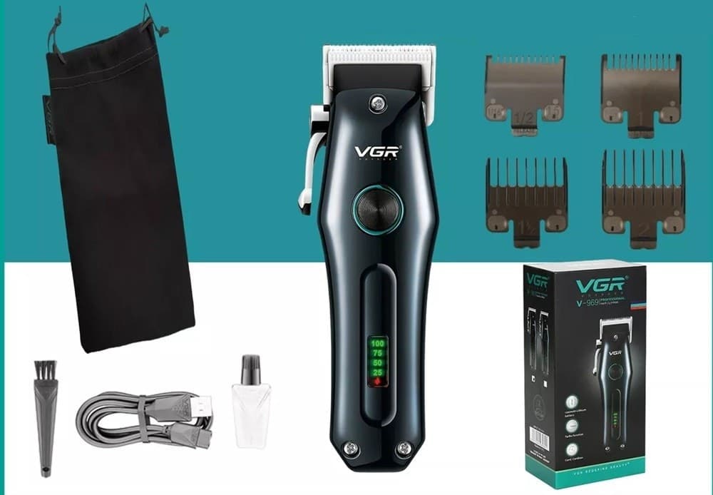 Tagliacapelli Professionale VGR V-969 – Rasoio Uomo Clipper Barber LED - 12