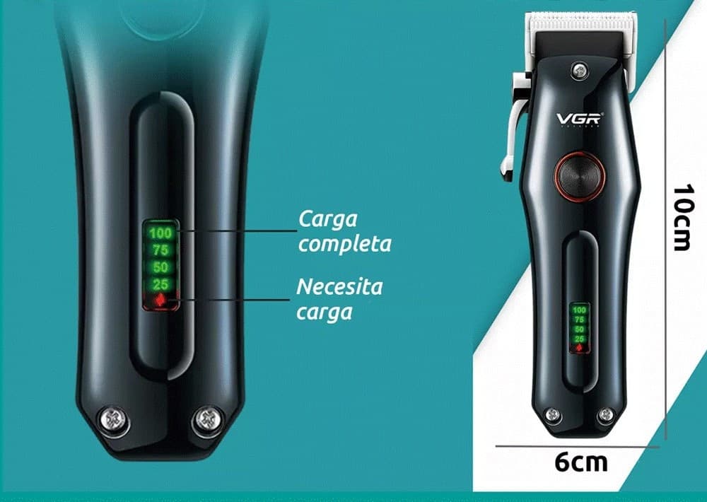 Tagliacapelli Professionale VGR V-969 – Rasoio Uomo Clipper Barber LED - 18