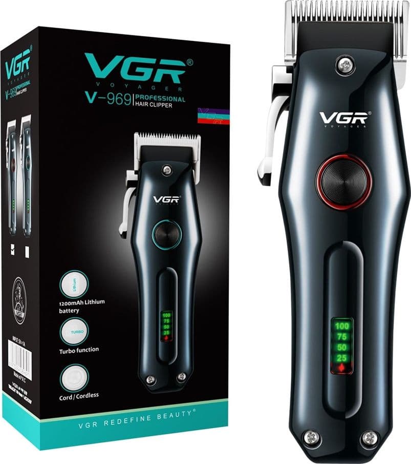 Tagliacapelli Professionale VGR V-969 – Rasoio Uomo Clipper Barber LED - 19