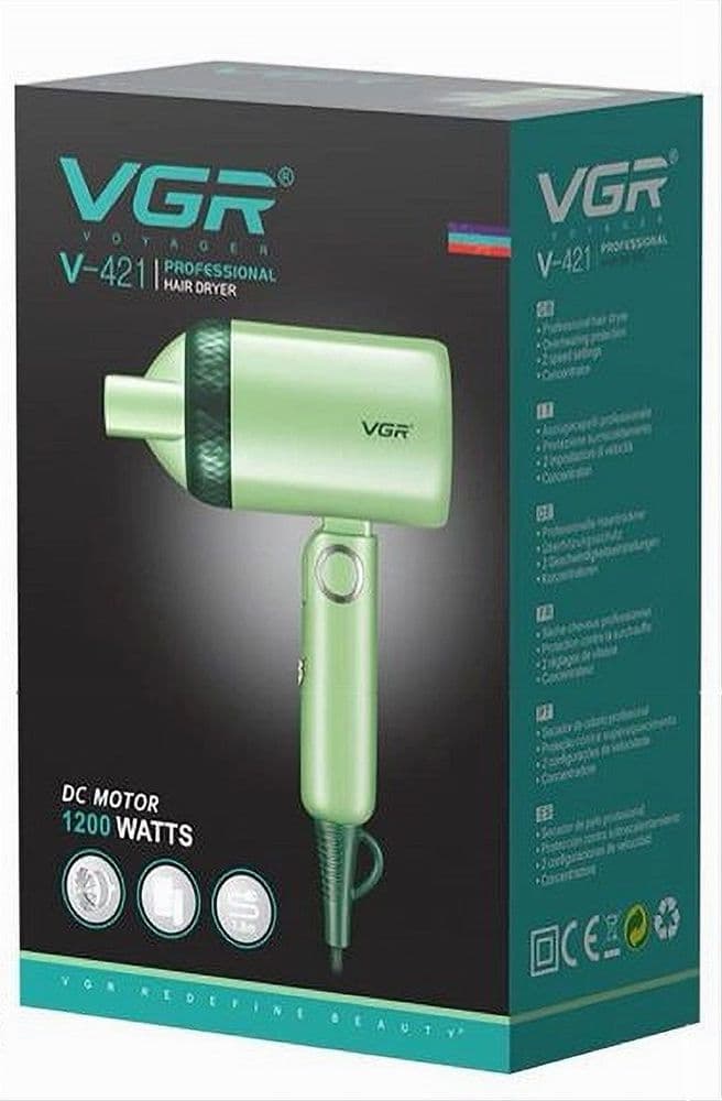 Asciugacapelli Professionale VGR V-421 – Mini 1200W per Parrucchiere Shop - 13
