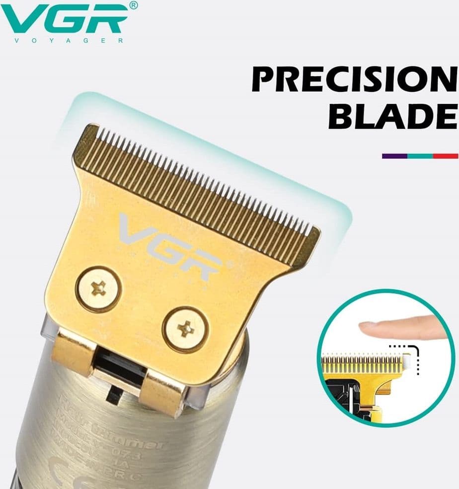 TAGLIACAPELLI PROFESSIONALE RICARICABILE SENZA FILI REGOLABARBA USB RASOIO V-073 - 11